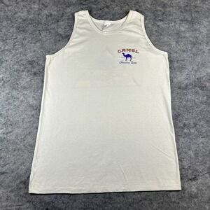 Vintage 1995 Camel Genuine Taste Tank Top Men's XL Cigarette‎ Promo Retro
